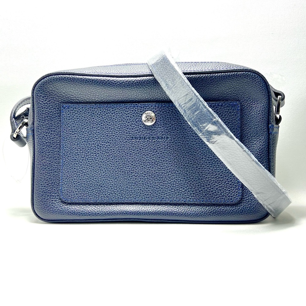 NEW Le Foulonne Leather Camera Crossbody Bag by LongChamp - Picture 2 of 15